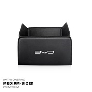 FGTRE กระเป๋าท้ายรถยนต์เก็บของหนังพับกล่องตั้งแคมป์ได้สำหรับ BYD Atto 3หยวนบวก E6 G3 F3 F0 I3 Ea1เพล