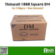 Thinwall DM 1000ml Square Isi 6pak / 1 Dus