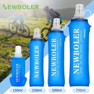 Outdoor sports mountaineering hiking foldable convenient soft water bottle marathon running soft wat