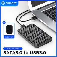 ORICO กล่องใส่ฮาร์ดไดรฟ์ภายนอก,กล่องใส่ฮาร์ดไดรฟ์ SATA เป็น USB 3.1 2.5นิ้วสำหรับ HDD SSD ขนาด2.5นิ้ว7มม.-9.5มม. กล่อง HDD SSD