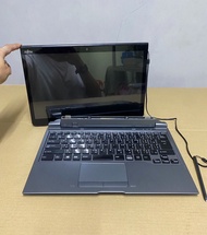 Fujitsu ArrowsTab Q736 Core i5gen6(RAM4GB/SSD128GB)ขนาด13.3" แท็บเล็ตมือสอง 2in1คีย์บอร์ดพร้อมปากกา