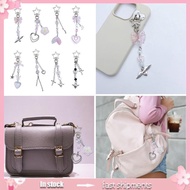 YOI Five Pointed Star Key Chains Adorable Acrylic Star Keyrings Pendant for Women