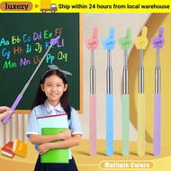 LUXEZY Teaching Pointer, Telescopic Rod Stainless Steel Finger Reading Sticks, Durable Finger Design