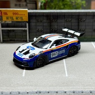 LMLF 1:64 Porsche Porsche 911 992 GT3โมเดลรถโลหะผสม RS ประดับ