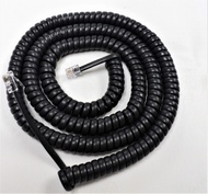 DIY-BizPhones 5-Pack Black 25' Ft Inter Tel Compatible Long Handset Cords Axxess Phone 550.4000 550.
