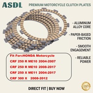 ASDL For HONDA CRF250R CRF250X CRF300X Clutch Lining Friction Disc Set  Motorcycle Accessories