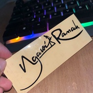 STIKER NGAWI RAMAH STICKER CUTTING