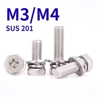 [HJC-GY] Phillips Hex Bolt/ Hexagonal Capscrew 201 Stainless Steel/ Phillips Hexagonal Bolt W/Washer