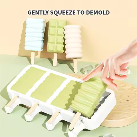 Popsicle Molds Silicone Ice Pop Molds BPA Free Popsicle Mold Reusable Easy Release Ice Pop Make Ice 