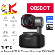 OBSBOT TINY 2 / TINY 2 LITE AI-POWERED PTZ 4K CAMERA WITH BUILT-IN DUAL OMNI-DIRECTIONAL MIC& AI TRA