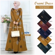 Best Sales Orami Dress Ld120+ Gamis Diana Denim Jumbo Terbaru Bumil /