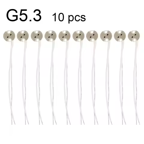 10pcs MR16 GU5.3 Led Bulb Base Lamp Holder Ceramic Socket Adapter for LED Bulb / Halogen GU5.3 Socke