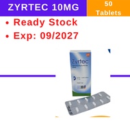 [Exp: 09/27] Zyrtec 10mg (50 tablets)