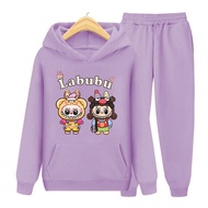 Lexander Children's Hoodie Pocket Suit, Teenager's Sweater, Duo Labubu Image