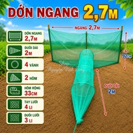 River blocker to catch fish with 4 rims 2 cuttings 90cm high 2.5m wide 2m2 long tail pukat ikan puka