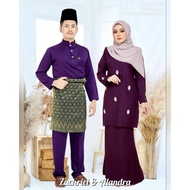 (FREE POSTAGE) [S-5XL] {L Set} BAJU MELAYU RAYA LELAKI SUAMI & BAJU KURUNG RAYA PEREMPUAN ISTERI | Z