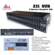 TERBARU EQUALIZER DBX 231 PLUS SUB / DBX 231 + SUB / DBX 231 SUB GRADE