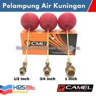 CAMEL Brass Water Tank Ball Float 1/ 2" - 3/s 4" - 1" In Inch