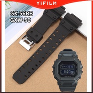 YIFILM Breathable Silicone Watch Band For Casio G-shock GX-56BB GXW-56 GX56BB GXW56 Replacement Watc
