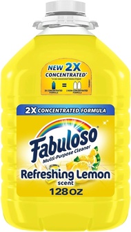 2X Double Concentrated Fabuloso All Purpose Cleaner - Fabuloso Floor Cleaner - Lemon Scent Multipurp