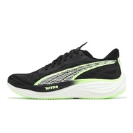 Puma Jogging Shoes Velocity Nitro 3 Men's Black Green Road Running Nitrogen Midsole [ACS] 37774814