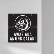 Acrylic Sign Board Beware of Fierce Dogs | Acrylic Signboard