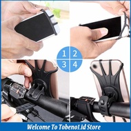 Holder Handphone 4.0 "-6.0 "Bahan Silikon Untuk Stang Sepeda