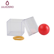 JULIEZERO  Magic Tricks Funny Clear Box Ball Through Box Magician Close Up Illusions Gimmick Mentali