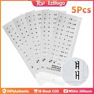 5Pcs Korean Keyboard Sticker Waterproof Transparent Keyboard Letter Sticker PVC Keyboard Sticker