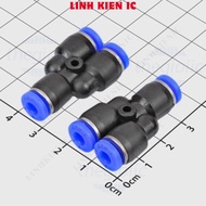 [5 Pieces]- PY4 Linhkien IC 4mm Tube Y-shaped Pneumatic Connector