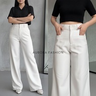 Aurora - Vara Highwaist Pants - Women's Highwaist Culottes Loose Pants Long Premium Wool