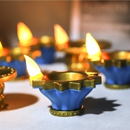 New VESAK DAY Diwali Simulation LED Candle Lamp Deepavali Decorative Candle Small Floating Decoration Oil Lamp【YXC】