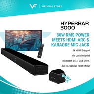 Vinnfier VF Hyperbar 3000 MAX 160W KARAOKE Home TV Soundbar Speaker Bluetooth USB Drive Aux-In Optic