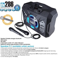 Speaker Aktif Portable Bluetooth Karaoke Radio And USB Dazumba DW 286