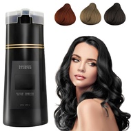 Dye Shampoo, Hair Instant Dye Shampoo, Hair Dye Shampoo 3 in 1, for Men & Women (Black)