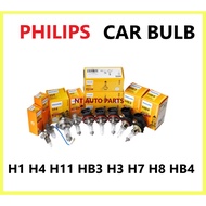 Philips +30% Germany Halogen Bulb Car Headlight H1 H3 H4 H7 H8 H11 HB3 HB4 (1PCS) 75W 100W Car Bulb