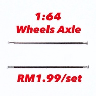 1/64 Hot Wheels rim axles - 1:64 Alloy Wheels Adjustable Axle for toy vehicle car - 1 set