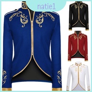 Men Dapper Palace Prince Gold Embroidery Blazer Slim Fit Jacket Activities For Theme