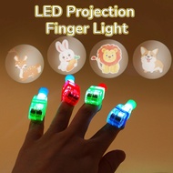 Projection Finger Light Cartoon Projection Light Finger Light Projection Light 3-7 Years Old Children's Toys Various Patterns Luminous Cartoon Ring
