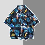 STAR FRUIT Áo Sơ Mi Nam Áo Sơ Mi Hawaii Áo Sơ Mi Hoa Rộng Rãi Quần Áo Nam Đi Biển