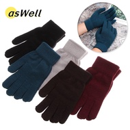 ASWELL Wool Knitted Gifts  Thicken Winter Warm Mittens