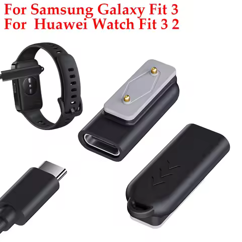 Watch Charger USB C Adapter Charging Cable Converter Watch Charger Adapter for Samsung Galaxy Fit 3/