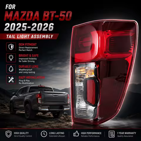Left/Right Side Tail light Tail Lamp Rear Bumper Light For Mazda BT50/BT-50 2025 2026