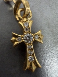 Chrome hearts 22k bbf earring with diamonds
