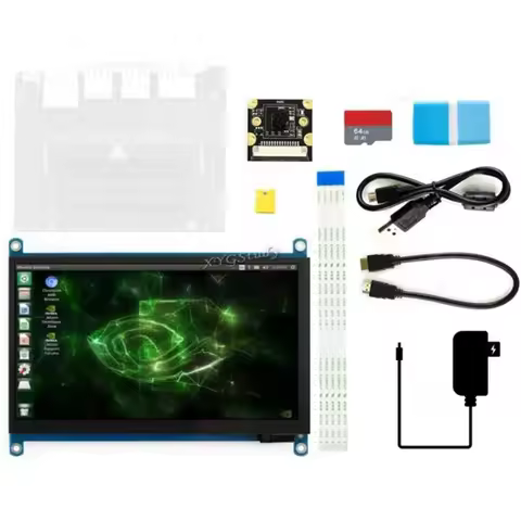 Best Selling Jetson Nano AI Development Board with 7 inch IPS Touch Screen Display 64GB Micro SD Car