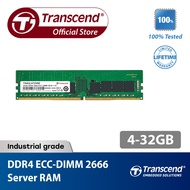 Transcend 16GB/32GB DDR4 2666MHz Long-DIMM Desktop Memory (2R X 8)