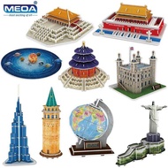 Globe/Solar System/World Famous Architecture Exotic Building 3D Model Construction Jigsaw Puzzle Toy