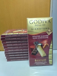 GODIVA Signature Roasted Almond Dark Chocolate Mini Bars