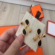 愛馬仕HERMES COR H 小喇叭耳環（全新閒置品）