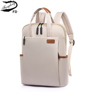 Fengdong women fashion school backpack college student backpack bookbag laptop bag 13.3 inch unisex anti theft travel backpack